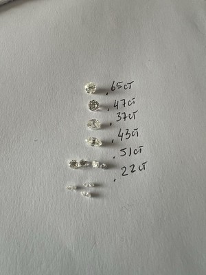natural earth mined loose diamonds Tw 2.65 CTs, Out Of Refinery