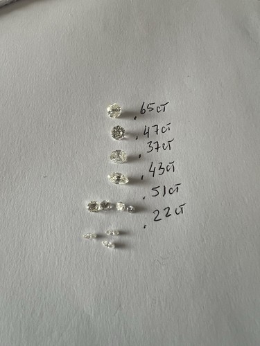 natural earth mined loose diamonds Tw 2.65 CTs, Out Of Refinery
