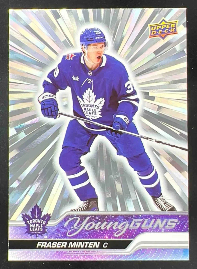 2023-24 Upper Deck Outburst Silver #482 Fraser Minten Young Guns RC
