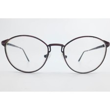 L'Amy Grazia F EC21 F464 Burgundy Round Metal Eyeglass Frames 135mm