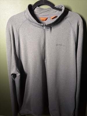 Merrell Performance Ribbed Half Zip Pullover Jacket Gray Men s XL