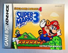 Super Mario Advance 4: Mario Bros 3 Instruction Booklet - Manual Only - GBA