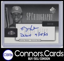 Rickie Weeks Rookie Auto 2004 SP Authentic #CA-RW Chirography Inscription /30