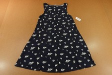 Old Navy Womens Petite Small Blue Floral Print Sleeveless Mini Swing Dress NWT