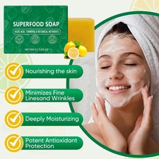 Stem And Soul Superfood Soap, Upgraded Stem Soul Turmeric Lemon SoapBar