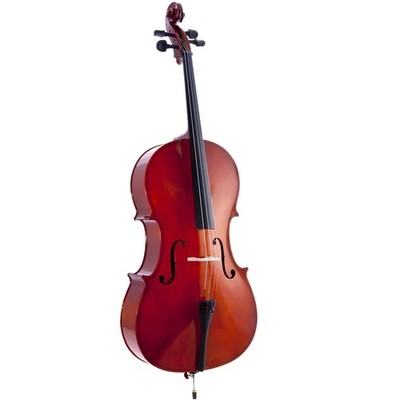 D'Luca Meister Student Cello Package 1/4 Size w/Stand, Bag, Tuner, Rosin & Bow