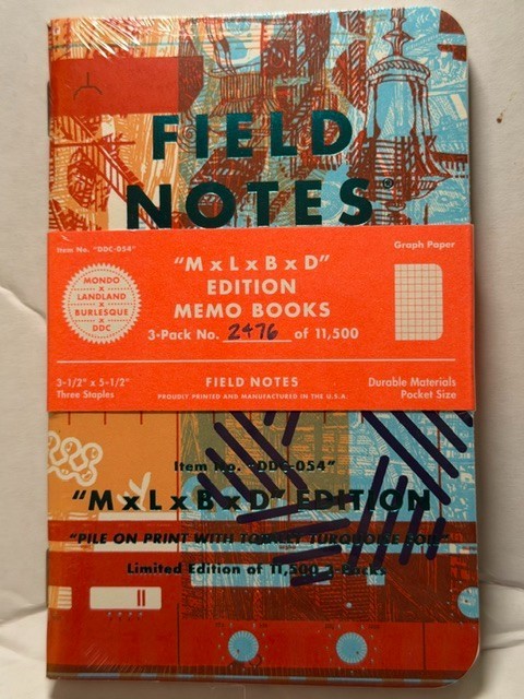 Field Notes "M x L x B x D" Numbered Limited Edition SEALED (DDC-054)