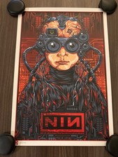 Nine Inch Nails Concert Poster Melbourne Australia May 2007 NIN Ken Taylor Rare