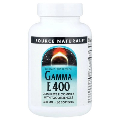 2 X Source Naturals, Gamma E 400, Complete E Complex with Tocotrienols, 60 Soft