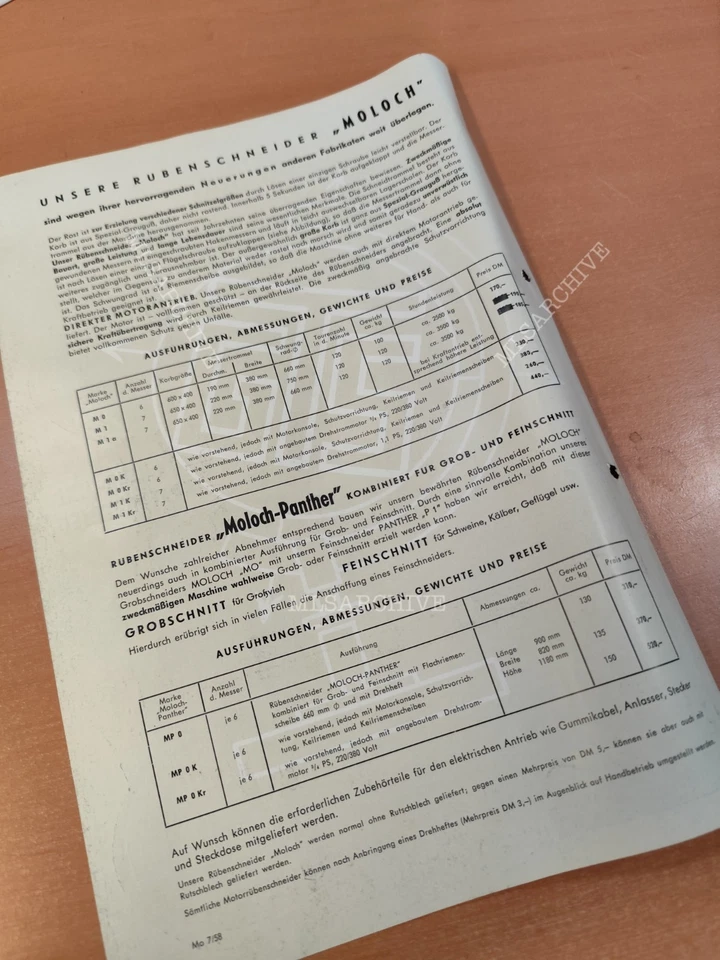 GTS Tigges Rübenschneider Moloch feinschneider panther Prospekt M6 - Bild 2 von 2