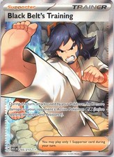 BLACK BELT'S TRAINING POKEMON ASCENDED HEROES 255/217 ULTRA RARE LIGHTLY PLAYED