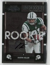 2008 Playoff Contenders Dustin Keller Rookie Autograph Card NY Jets TE #132. rookie card picture