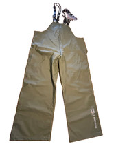 Helly-Hansen Mandal Rain Bibs Mens L Waterproof Fishing Workwear Large Green
