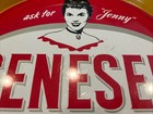 Set 2 Genesee Beer Rochester NY Vintage Canco Metal Bar Trays Ask for Jenny  12" — photo 4