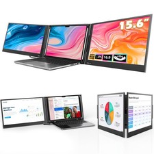 QQH 15.6in Laptop Screen Extender Triple FHD USB C Monitor