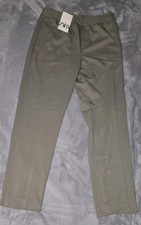 NWT ZARA Womens Gray Smart Jogger Pants Size Medium Stretch Fabric