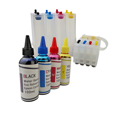 CISS Chipless Eco Solvent Water Based Ink for Epson WF-4833 WF-4834 Printers