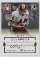 2013 Elite Passing the Torch Gold 34/49 Alfred Morris John Riggins #13 HOF 7gk