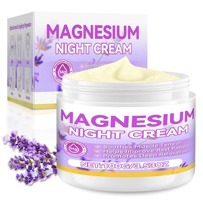 Magnesium Cream - Hydrating Magnesium Lotion for Sleep, Natural Relief for Leg C