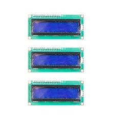 3PCS 1602 LCD Display Module I2C IIC 16X2 Character Serial Blue Screen Backli...