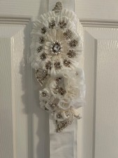 Georgette Ruffle/Bejeweled Belt  Size 10