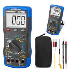 KFZ Digital Auto-Multimeter 20A 1000V DWELL RPM Temperatur Drehzahl Spannung Ohm