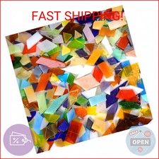 Samjobroad 3 LB Mosaic Glass, Irregular Mosaic Tiles for Crafts Bulk   Valued Pa