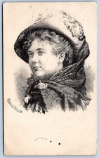 Victorian Trade Card Wheeler Wilson Sewing Machine Opera Minnie Hauck C223