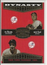 2004 Donruss Throwback Threads - Dynasty Phil Rizzuto/Whitey Ford /1500