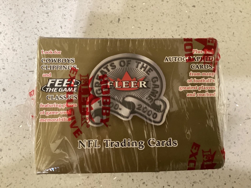 2000 Fleer Greats of the Game Football HOBBY Box GU Autographs - Image 3 of 4