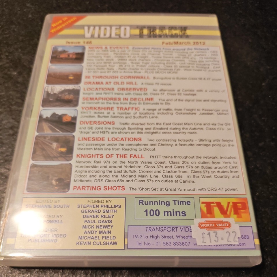 Resolution Tracker Video Track - Issue 146 - Feb/March 2012 Railway train TVP DVD modern ...