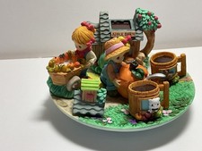 1997 Enesco Precious Moments Mini Tea Set APPLE BARN Country Lane 312738