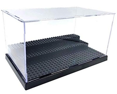 Display Case for Mini Figures Blocks Storage Box Fit Lego Minifigures Black