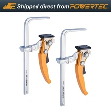 POWERTEC 7 inch Table Clamp for MFT and Guide Rail System - 2PK (71542)