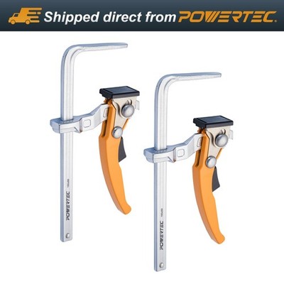 POWERTEC 7 inch Table Clamp for MFT and Guide Rail System - 2PK (71542)