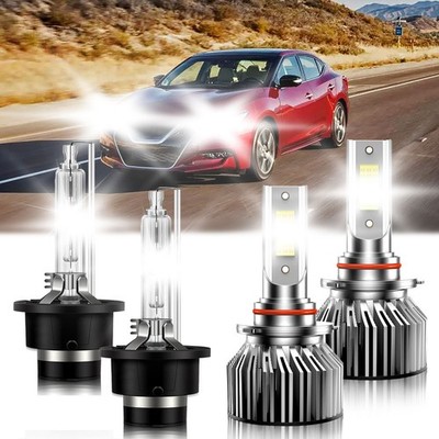 LED HID Headlight High Low Beam Bulbs Kit 10000lm For Nissan Maxima 2002-2015