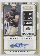 2020 Contenders Draft Picks College Ticket Green Foil Steven Montez Auto 0o1