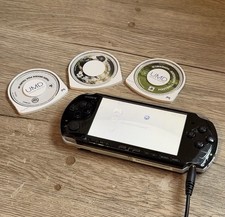 PSP 3003 Piano Black + 3 Games & Charger - Fully Tested & Working