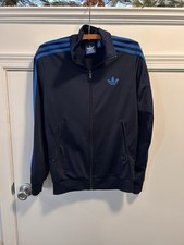 Adidas Track Jacket Mens XS Navy Blue Originals Trefoil Firebird Retro