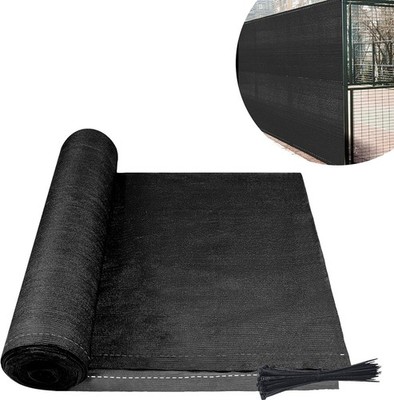Sichtschutz Zaunblende Schattiernetz Anthrazit HDPE Windschutz 1.5x10m Garten...