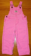 Vintage Osh Kosh Vestbak Pink Cord Overalls - Size 18M 