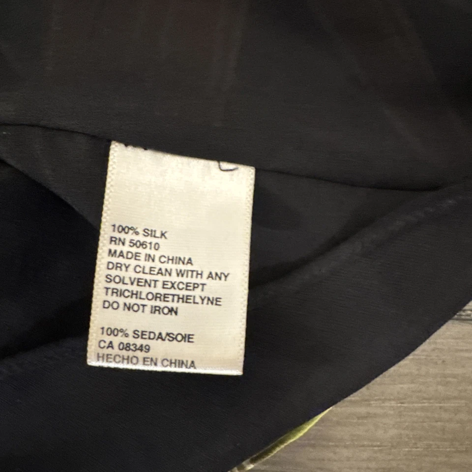 Top vintage Y2K Anne Klein 100 % seda cami en capas talla 8 Foto 3 de 4