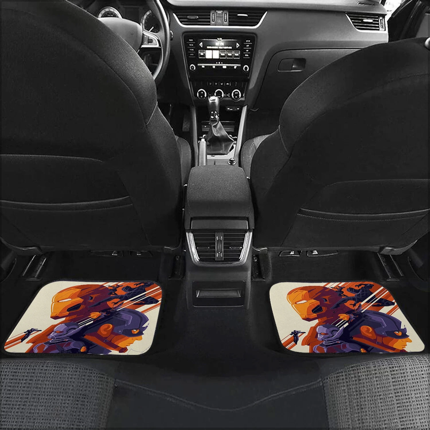Marvel Avengers Iron Man Captain America Car Floor Mats Auto Accessories