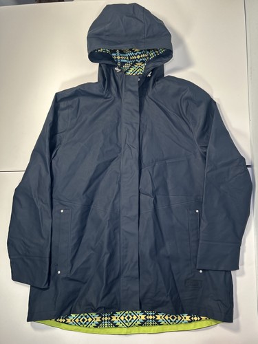 Pendleton Coat Mens XL Hooded Parka Quilted Aztec Lined Waterproof Rain Jacket