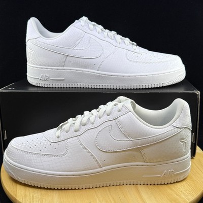 Nike Air Force 1 Low Mens Size 11.5 White Kobe Mamba Casual IB0018 100 NEW Nike Kobe Bryant x Air Force 1 Low Forever White IB0018-100  main image 4