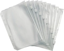 Dr.Fish Bait Binder Bags Worm Pockets(Not Clip);10PCS,S:4-3/10 X 6-7/10 