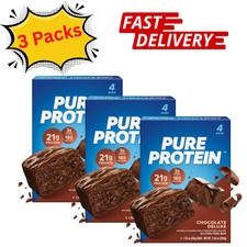 Pure Protein Bar, Chocolate Deluxe, 21g Protein, Gluten Free, 1.76 oz, 12 Ct