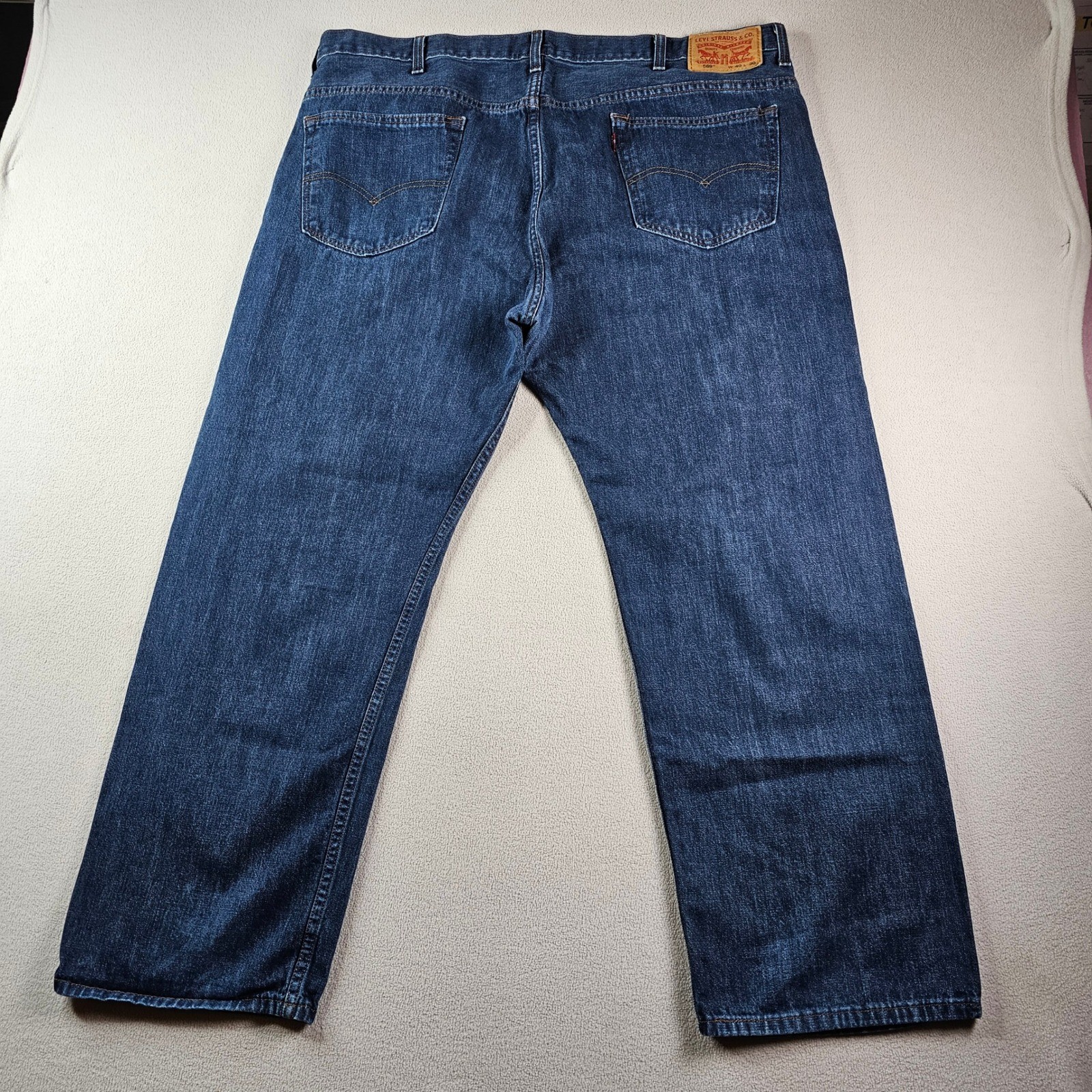 Levis Denim Jeans Pant Men's 40×30 Dark Blue Cotton Classic Fit thumbnail 2