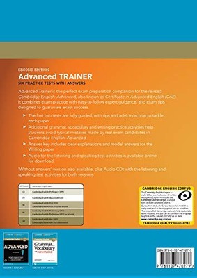 Advanced Trainer Six Practice Tests with Answers with Audio by Black, Michael