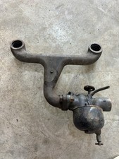 Model T Ford Kingston L-4 Brass Carburetor And Manifold Clean Oem Model T Ford Kingston L-4 Brass Carburetor And Manifold Clean Oem